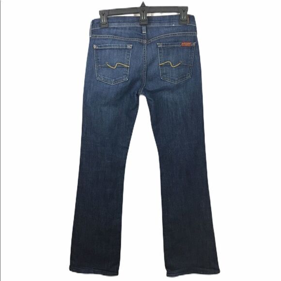7 for all mankind bootcut dark blue jeans size 25 - Picture 3 of 6